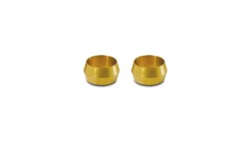 Picture of Vibrant 5/8in Brass Olive Hardline Tubing Inserts (2 Pack)
