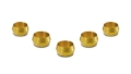 Picture of Vibrant 5/8in Brass Olive Hardline Tubing Inserts (2 Pack)