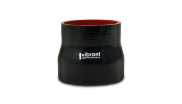 Picture of Vibrant Silicone Reducer Coupler 1.00in ID x 0.625in ID x 4.00in Long - Black
