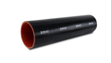 Picture of Vibrant Silicone Straight Hose Coupler 2.375in ID x 12.00in Long - Gloss Black