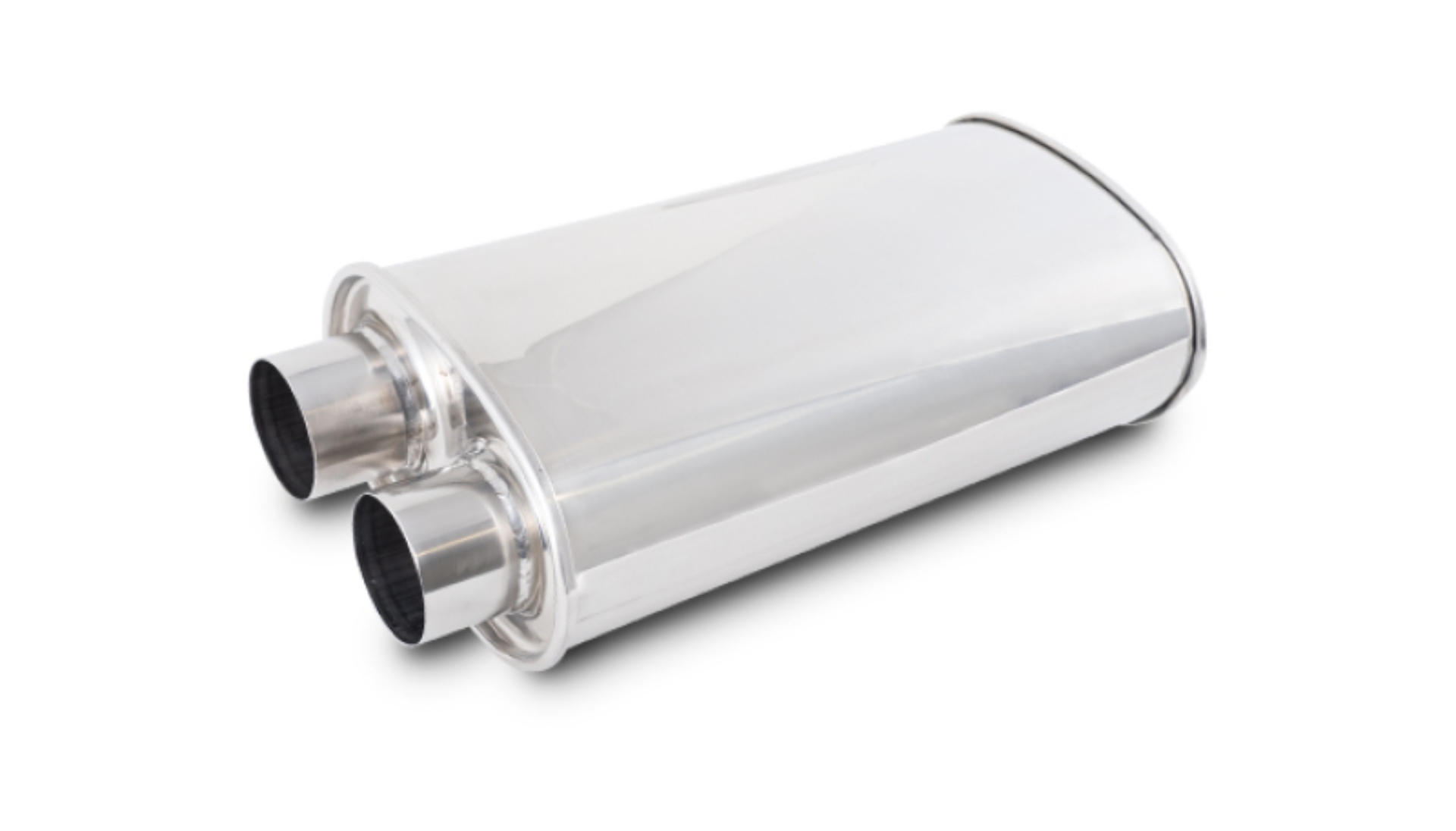 Picture of Vibrant Streetpower Oval Muffler 2.50in Inlet/Outlet (Same side)