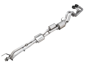 Picture of AWE Tuning 16-22 Toyota Tacoma 0FG Cat-Back Exhaust w/ BashGuard - Dual Diamond Black Tips