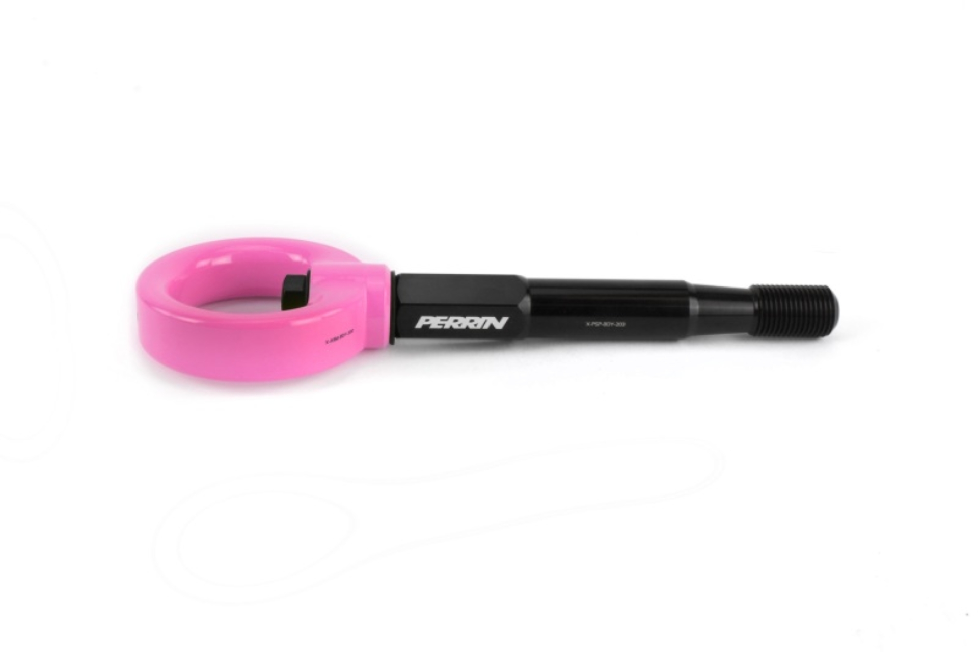 Picture of PERRIN 15-17 Subaru WRX & STI / 13-17 Crosstrek / 12-16 Impreza Tow Hook Kit (Front) - Hyper Pink