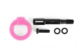 Picture of PERRIN 15-17 Subaru WRX & STI / 13-17 Crosstrek / 12-16 Impreza Tow Hook Kit (Front) - Hyper Pink