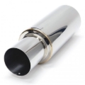 Picture of BLOX Racing 76.2mm N1 Straight Tip Muffler Universal