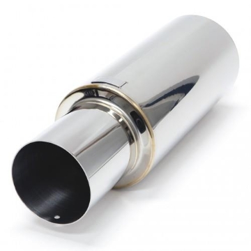 Picture of BLOX Racing 76.2mm N1 Straight Tip Muffler Universal