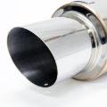 Picture of BLOX Racing 76.2mm N1 Angled Tip Muffler Universal