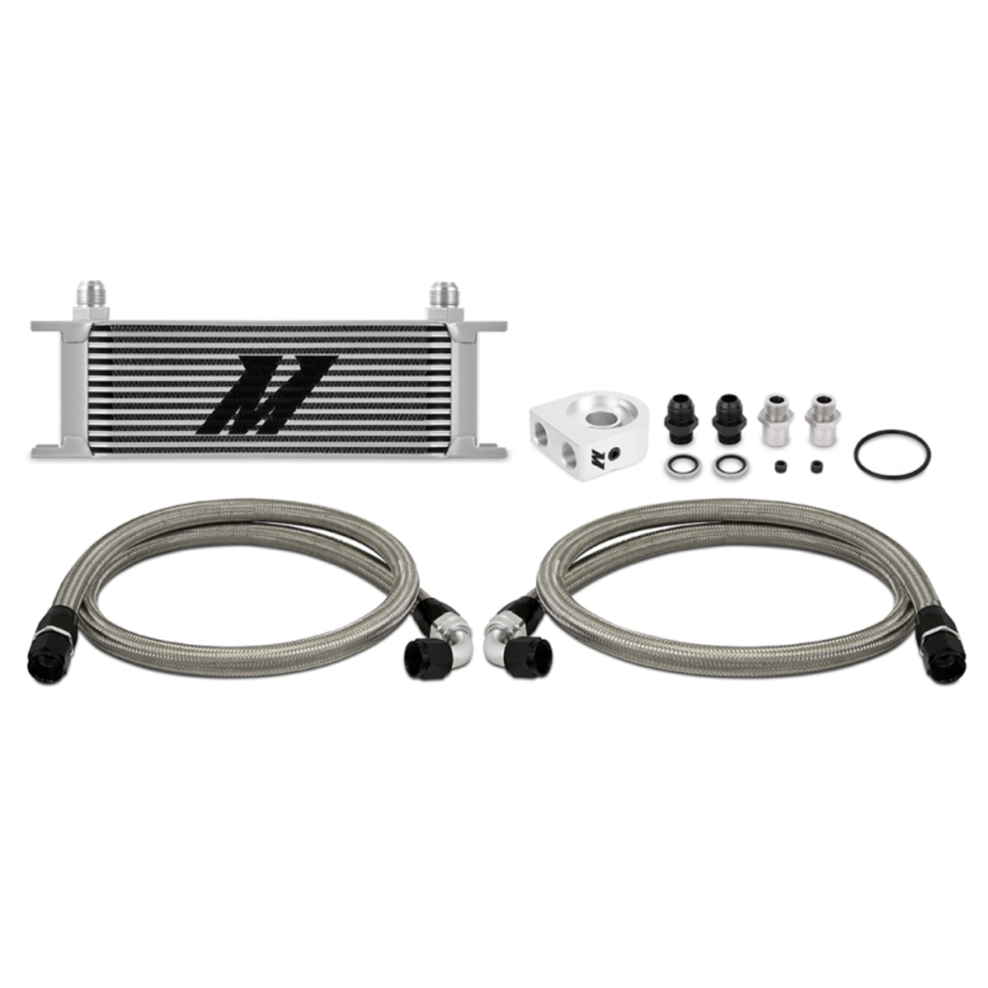 Picture of Mishimoto Universal 13 Row Oil Cooler Kit (Silver)