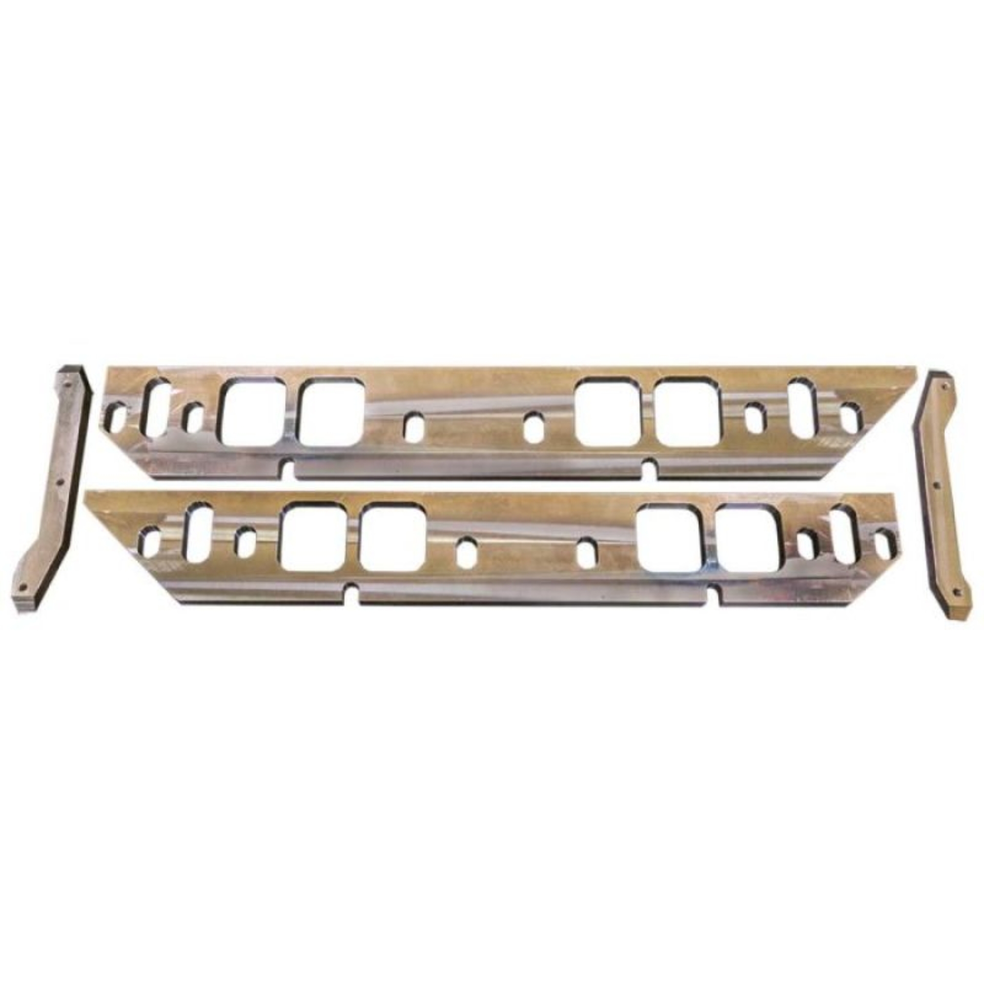 Picture of Moroso GM BBC Oval Port Intake Manifold Spacers - Machined Aluminum