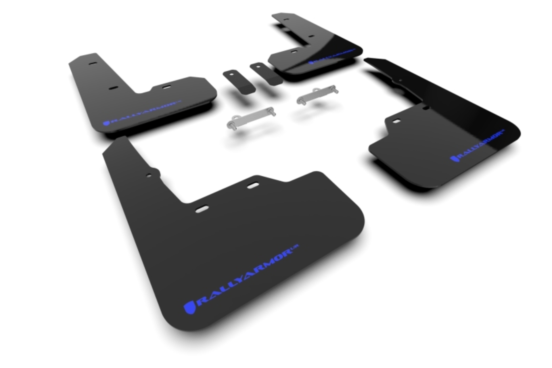 Picture of Rally Armor 22-26 Subaru WRX Black UR Mud Flap w/Blue Logo