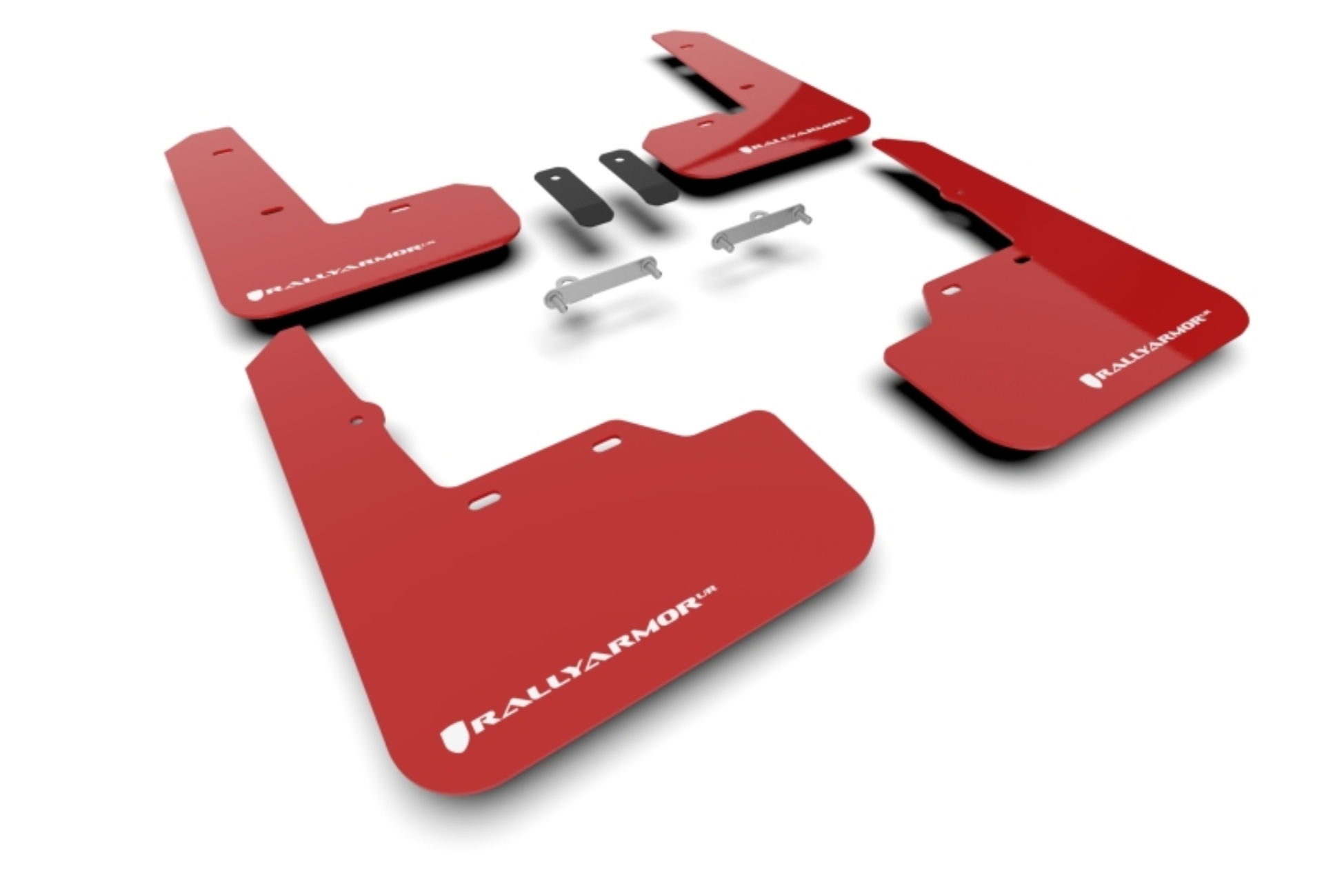Picture of Rally Armor 22-26 Subaru WRX Red UR Mud Flap w/White Logo