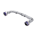 Picture of MBRP 2022 Subaru BRZ 2.4L/Toyota GR86 2.4L 2.5in Dual Split Rear Exit w/5in OD Burnt End Tips - T304