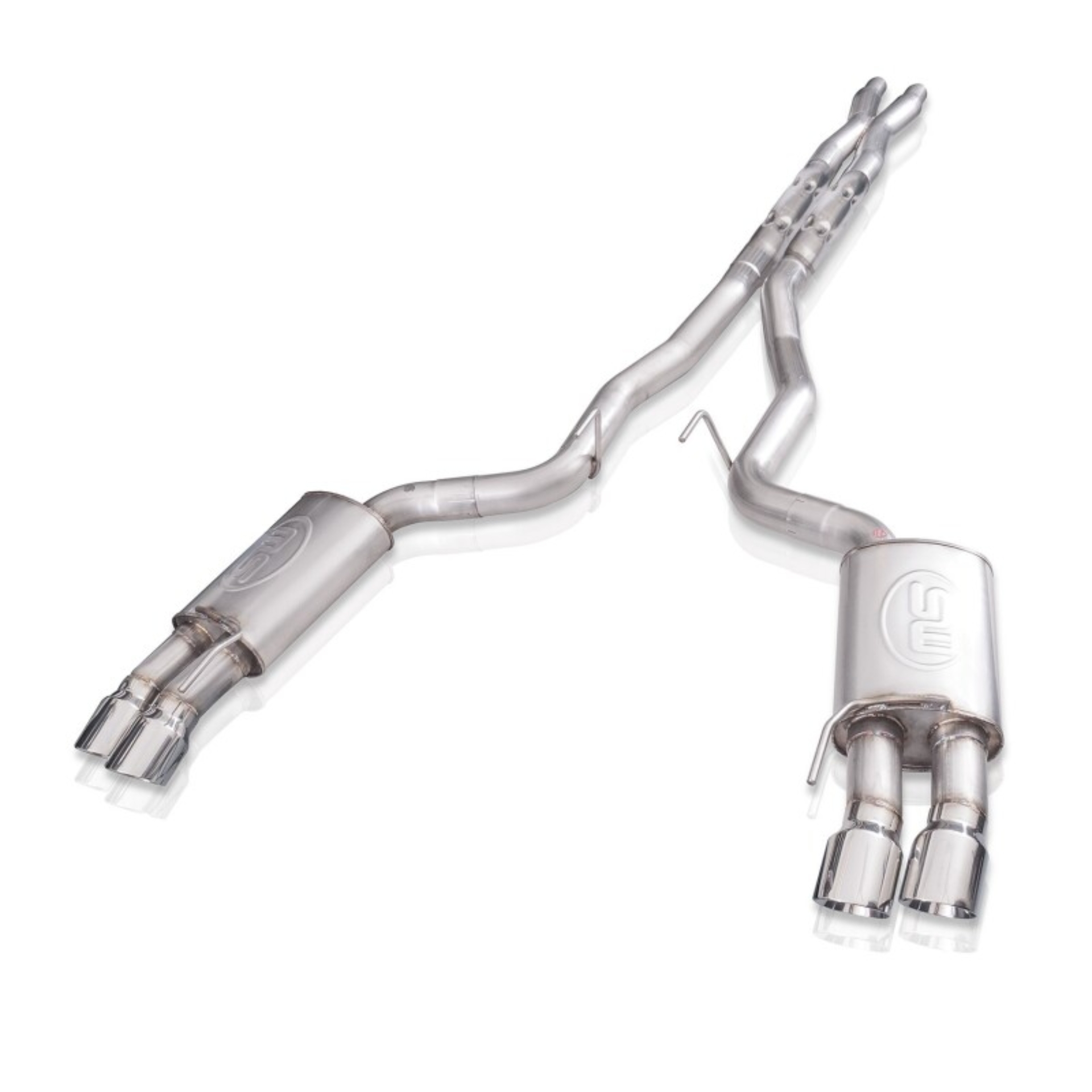 Picture of Stainless Works, 2018+ Mustang GT, Without valve 3" Stainless Steel exhaust.