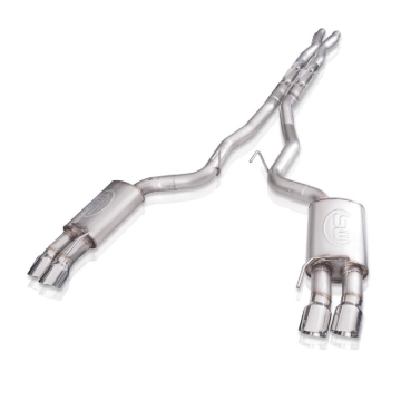 Picture of Stainless Works, 2018+ Mustang GT, Without valve 3" Stainless Steel exhaust.