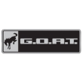 Picture of Ford Racing Bronco/Bronco Sport G.O.A.T. Badge - Black/Chrome