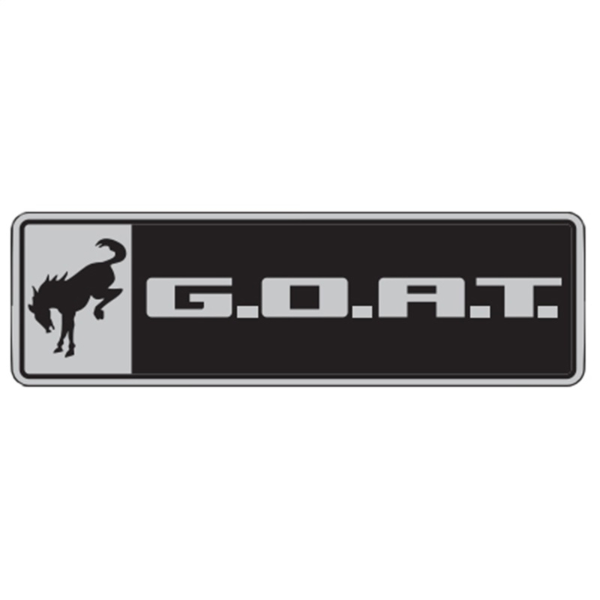 Picture of Ford Racing Bronco/Bronco Sport G.O.A.T. Badge - Black/Chrome