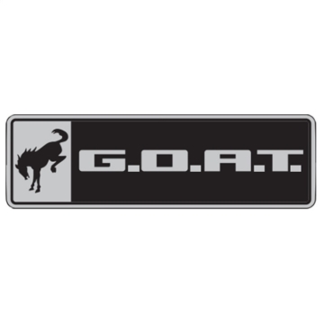 Picture of Ford Racing Bronco/Bronco Sport G.O.A.T. Badge - Black/Chrome