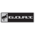 Picture of Ford Racing Bronco/Bronco Sport G.O.A.T. Badge - Black/Chrome