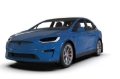 Picture of Rally Armor 22-26 Tesla Model X Black UR Mud Flap w/White Logo