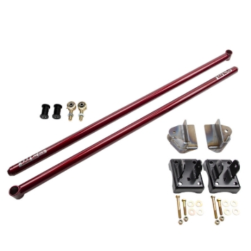 Picture of Wehrli 2011-2022 Ford Power Stroke RCLB/CCSB/SCSB 60in Traction Bar KIT WCFab Red