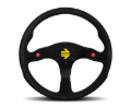 Picture of Momo MOD80 Steering Wheel 350 mm - Black Suede/Black Spokes