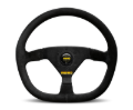 Picture of Momo MOD88 Steering Wheel 320 mm - Black Suede/Black Spokes