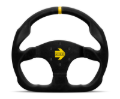 Picture of Momo MOD30 Steering Wheel 320 mm - Black Suede/Black Spokes/1 Stripe