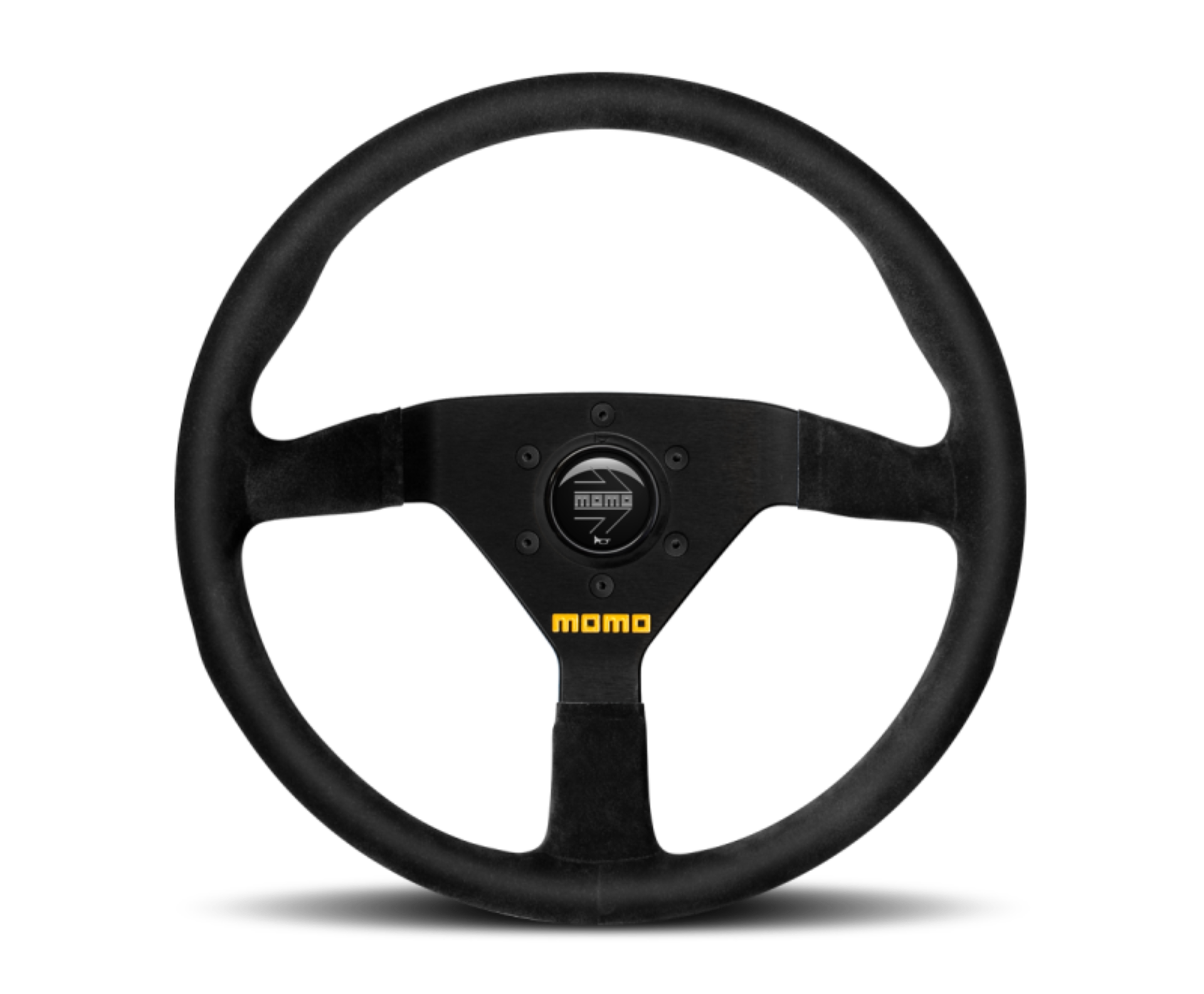 Picture of Momo MOD78 Steering Wheel 320 mm - Black Leather/Black Spokes