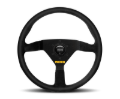 Picture of Momo MOD78 Steering Wheel 350 mm - Black Suede/Black Spokes
