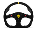 Picture of Momo MOD30 Buttons Steering Wheel 320 mm - Black Suede/Black Spokes/1 Stripe