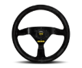 Picture of Momo MOD69 Steering Wheel 350 mm - Black Suede/Black Spokes
