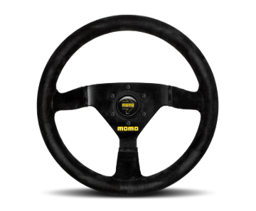 Picture of Momo MOD69 Steering Wheel 350 mm - Black Suede/Black Spokes