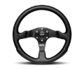 Picture of Momo Competition Steering Wheel 350 mm - Black AirLeather/Black Spokes