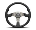 Picture of Momo Race Steering Wheel 350 mm - Black Leather/Anthracite Spokes (1st Version)