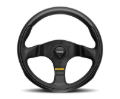 Picture of Momo Team Steering Wheel 300 mm - 4 Black Leather/Black Spokes