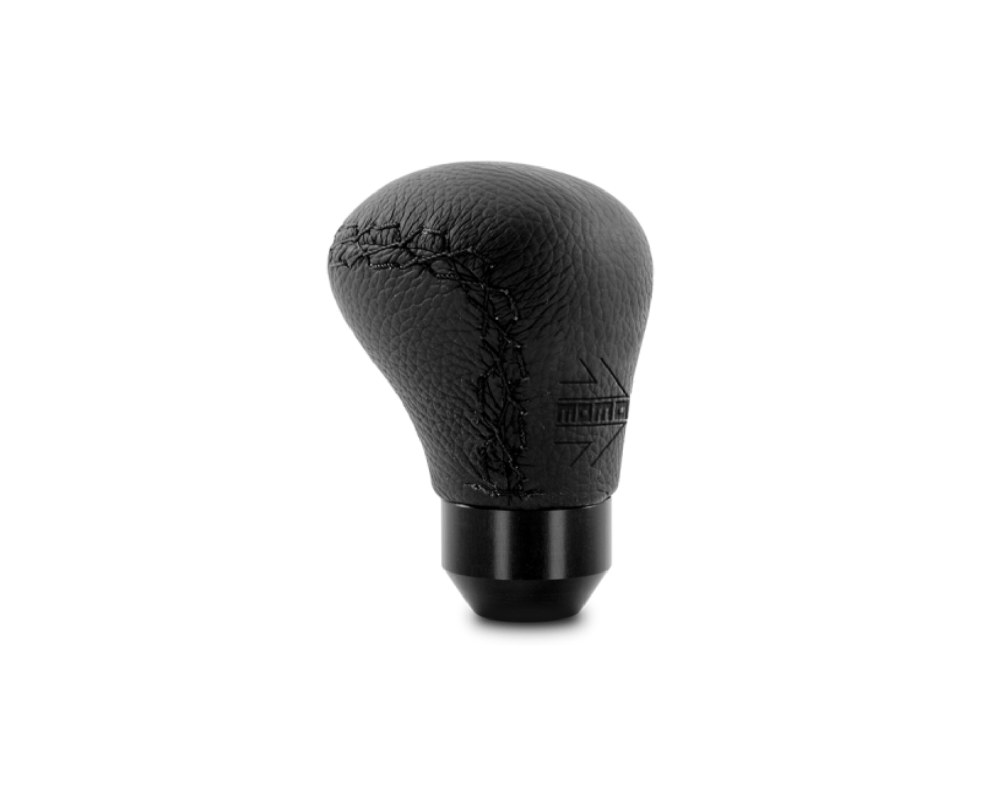 Picture of Momo Anatomico Shift Knob - Black Leather, Black Stitching