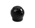 Picture of Momo Nero Shift Knob - Black Leather, Black Chrome Insert, with Reverse Lockout