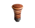 Picture of Momo Trofeo Heritage Shift Knob - Tall Wood, Layered Mahogany and Beechwood, Leather Insert Top