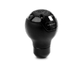 Picture of Momo Nero Shift Knob - Tall Black Leather, Black Chrome Insert