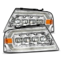 Picture of AlphaRex 04-08 Ford F150 / 06-08 Lincoln Mark LT NOVA LED Proj Headlights Chrome w/Activ Light/Seq