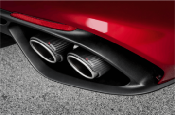 Picture of Akrapovic 17-19 Alfa Romeo Giulia Quadrifoglio Evolution Line Cat Back (Titanium) w/Link Pipes
