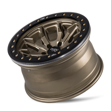 Picture of Dirty Life 9303 DT-1 17x9 / 5x127 BP / -38mm Offset / 78.1mm Hub Satin Gold Wheel - Beadlock