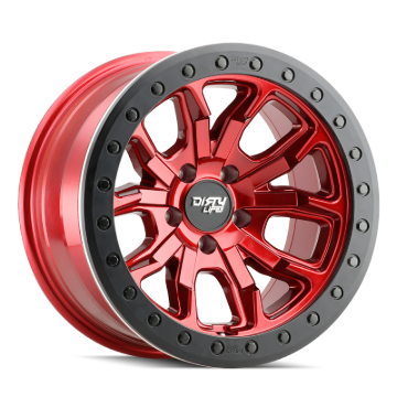 Picture of Dirty Life 9303 DT-1 17x9 / 6x135 BP / -12mm Offset / 87.1mm Hub Crimson Candy Red Wheel