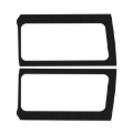 Picture of Wrangler JL 2-Door - Black Original Finish Rear Side Window Only