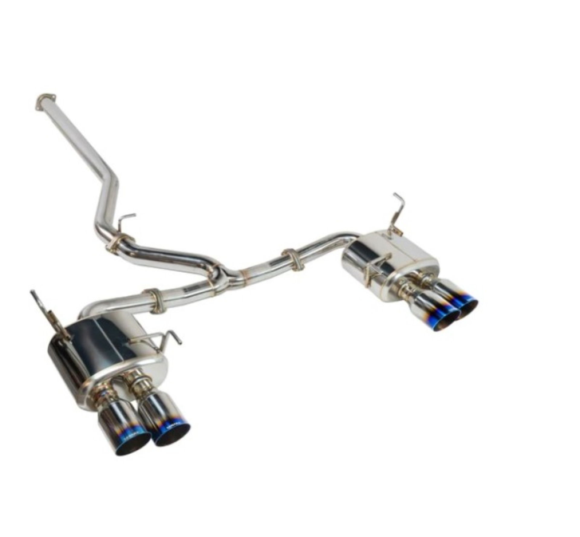 Picture of Remark 22+ Subaru WRX (VB) Sports Touring Spec - 4in. Burnt SS Quad Tips (Non-Resonated)