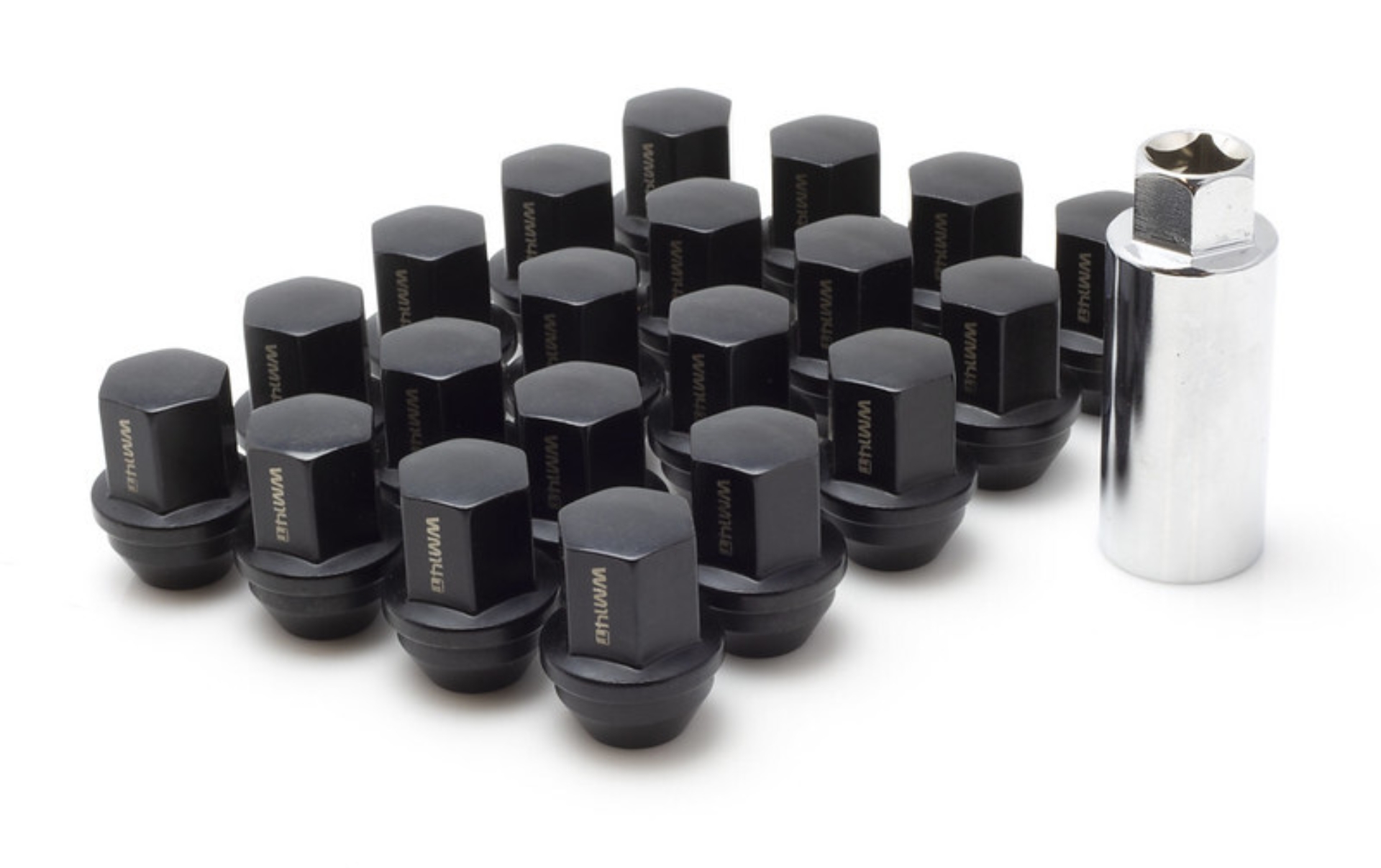 Picture of Wheel Mate WM14T Closed End Lug Nuts - QTY 20/Black