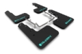 Picture of Rally Armor RAL UR Blk Flap/Teal Logo Mud Flaps - MF47-UR-BLK/TL-X