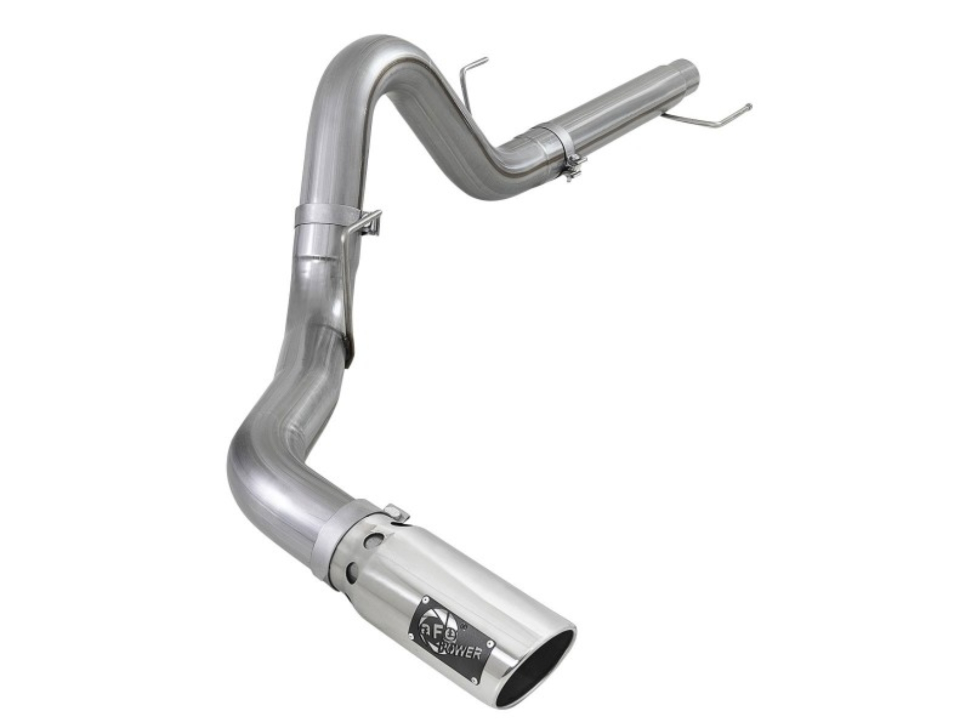 Picture of aFe 2021 Ford F-150 V6-3.0L (td) Large Bore 409 SS DPF-Back Exhaust System w/ Polished Tip
