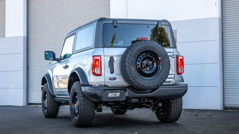 Picture of Borla 21-22 Ford Bronco 2.3L 2DR/4DR T-304 Stainless Steel Cat-Back Touring Exhaust - Brushed