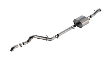 Picture of Borla 21-22 Ford Bronco 2.7L 2DR/4DR T-304 Stainless Steel Cat-Back S-Type Exhaust - Brushed
